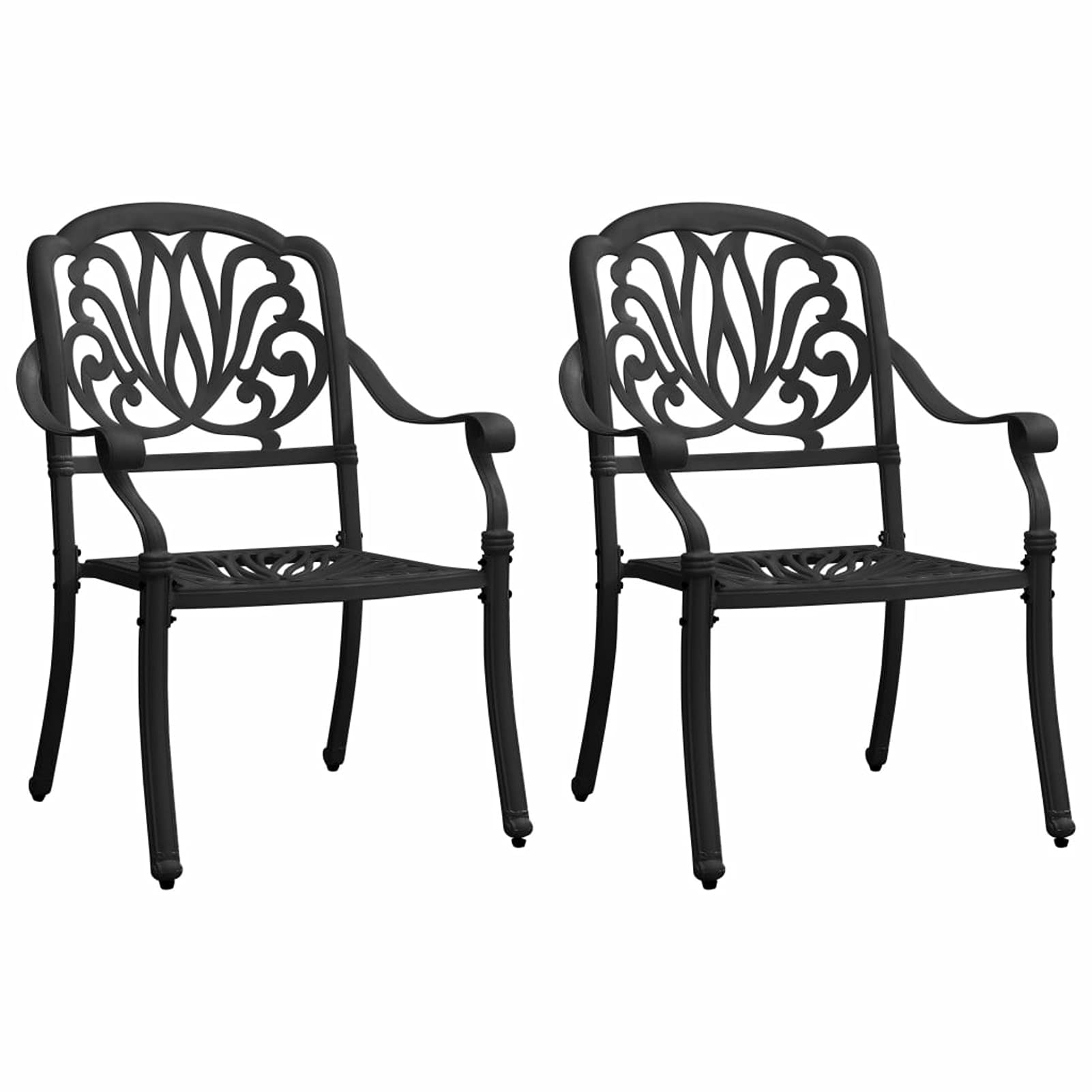 Set da bistrot da patio da 3 pezzi Tavolo da pranzo da bistrot e sedie da giardino Set di mobili da giardino per patio in alluminio pressofuso Mobili da esterno bianchi Set da bistrot bianco Opzione