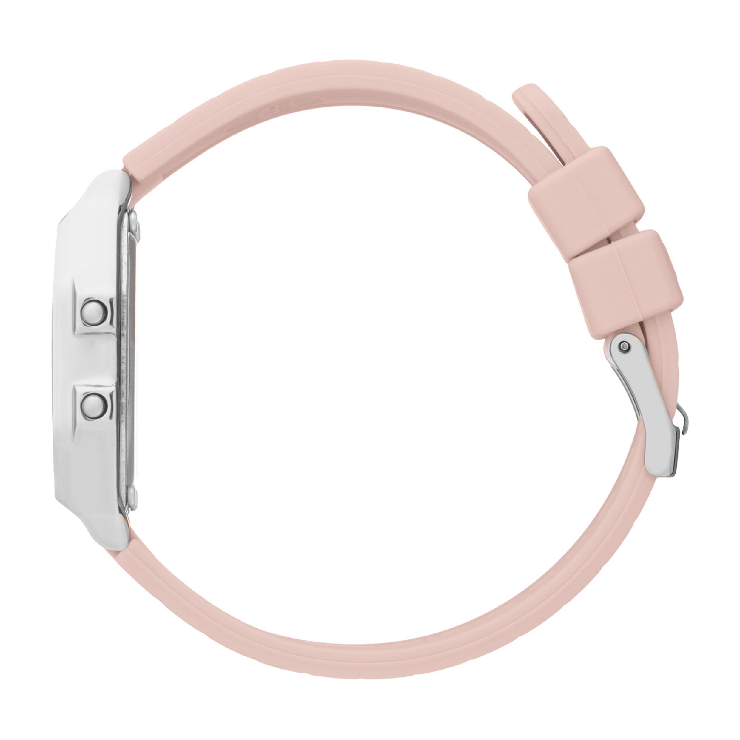 ICE-WATCH - Electronic Watch Ice Digit Retro - Quartz Uhrwerk - Gehäusebreite: 32 mm - Kunststoff - Babyatoutprix - Pinks Silver S - 3 ATM