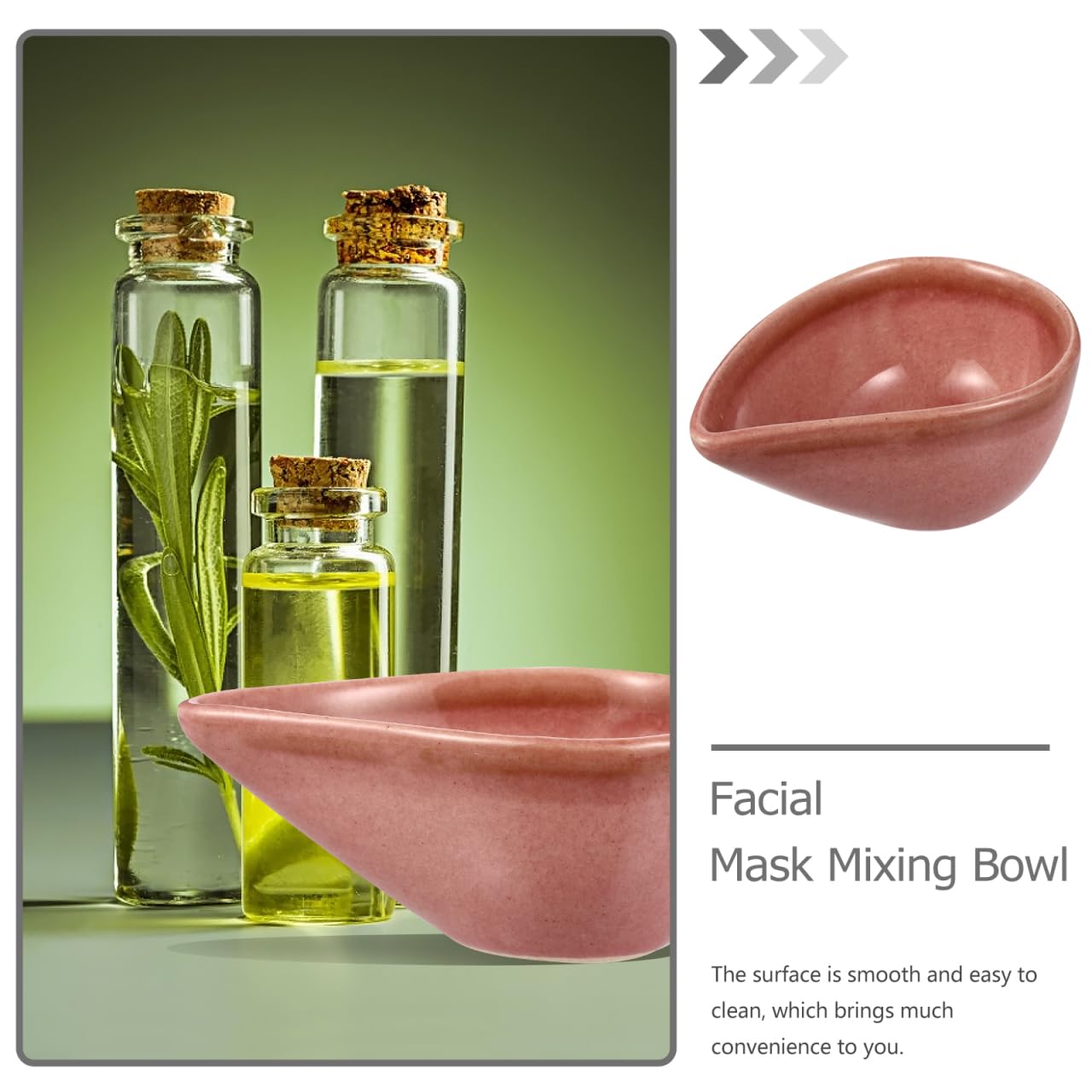 Healeved Piccolo piatto in ceramica da 8 cm, ciotola per miscelare oli essenziali, a forma di goccia, per spa, salone di bellezza e casa
