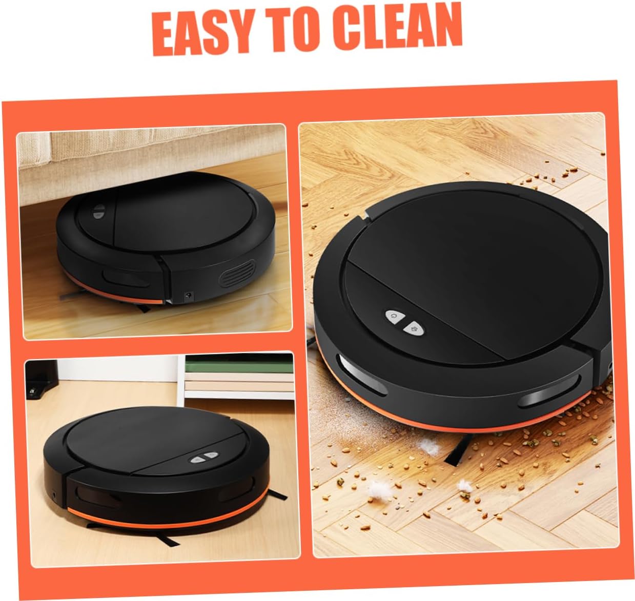 ARTIBETTER Robotic Smart Floor Cleaning Auto-Empty Multi-Surface Floor Sweeper for Home Office Pet Hair Us Plug