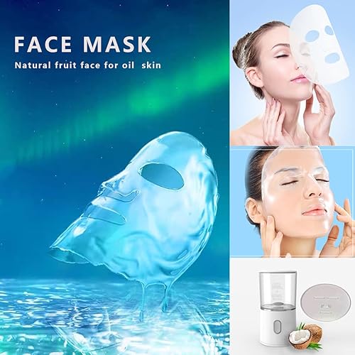 Miniatura 6 de Máquina de máscara facial, fabricante de mascarillas multifunción de frutas naturales, vegetales, colágeno, crema, máquina recargable por USB,
