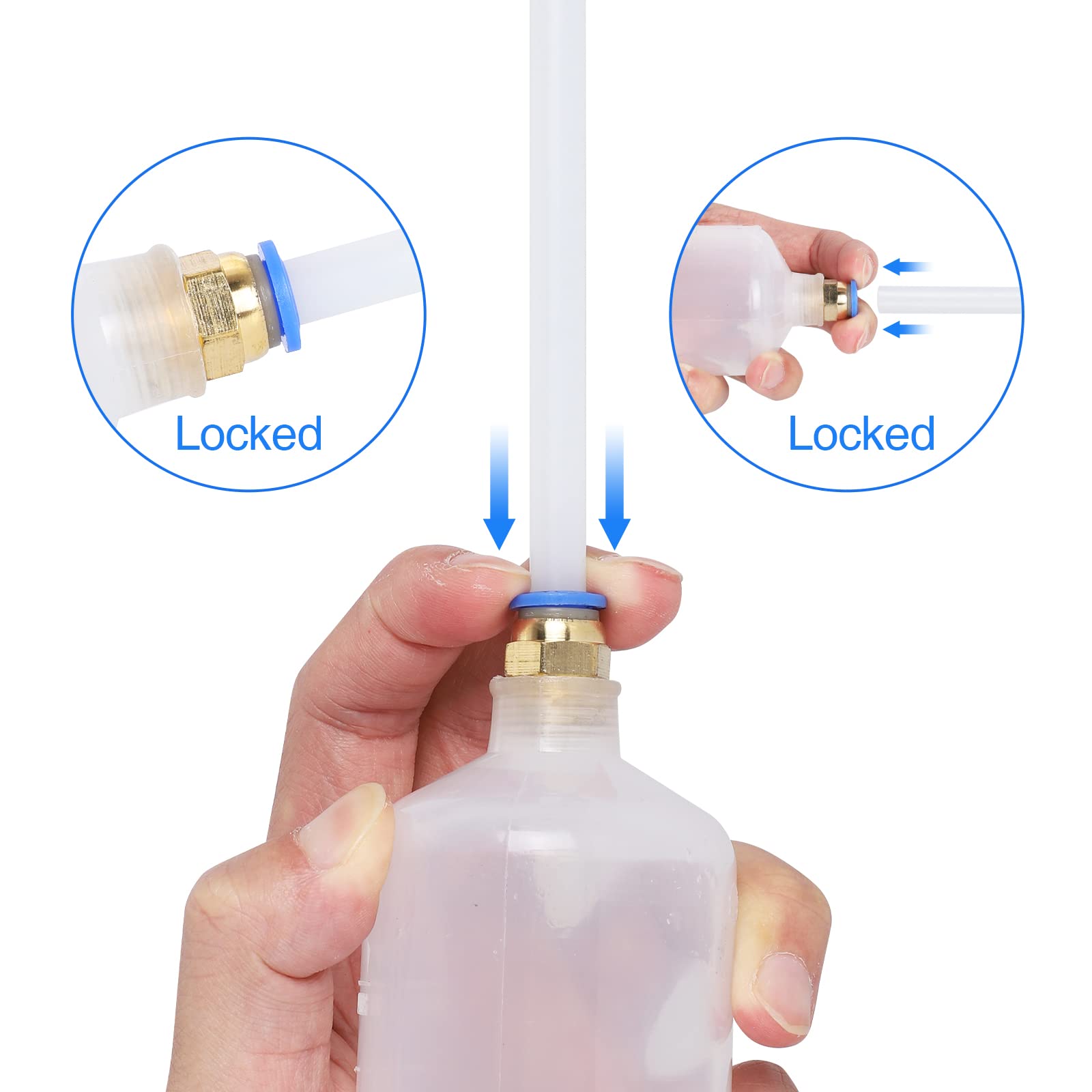 500cc Huile Aspiration seringue avec Tuyau,extracteur de Liquide de Frein, Aspiration et Remplissage manuels de Carburant,Pompe de Remplissage de Liquide d'huile