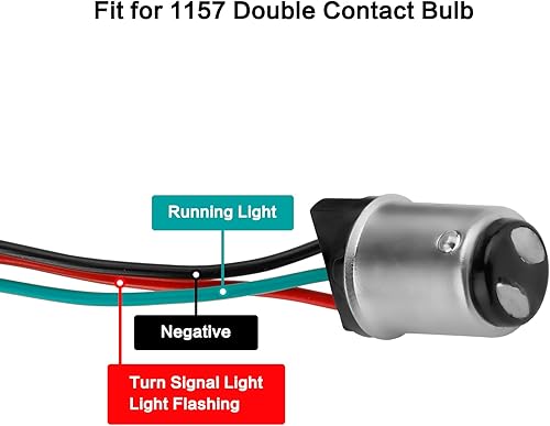 Miniatura 5 de Luz de señal de giro LED 1157 para motocicleta delantera y trasera, lente ahumada de 2 pulgadas, compatible con Harley Softail Touring Dyna Fat Boy