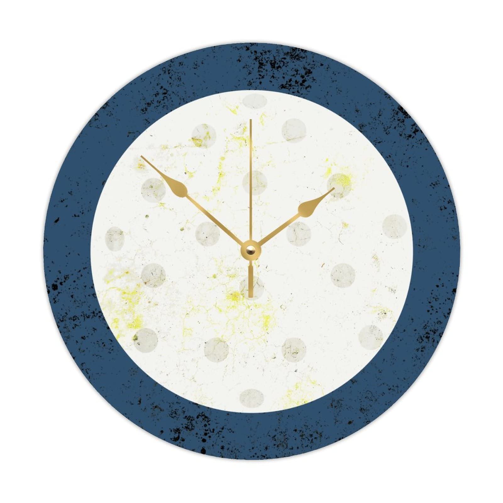 Horloge murale ronde en bois 38 cm decorative motif animalier renne
