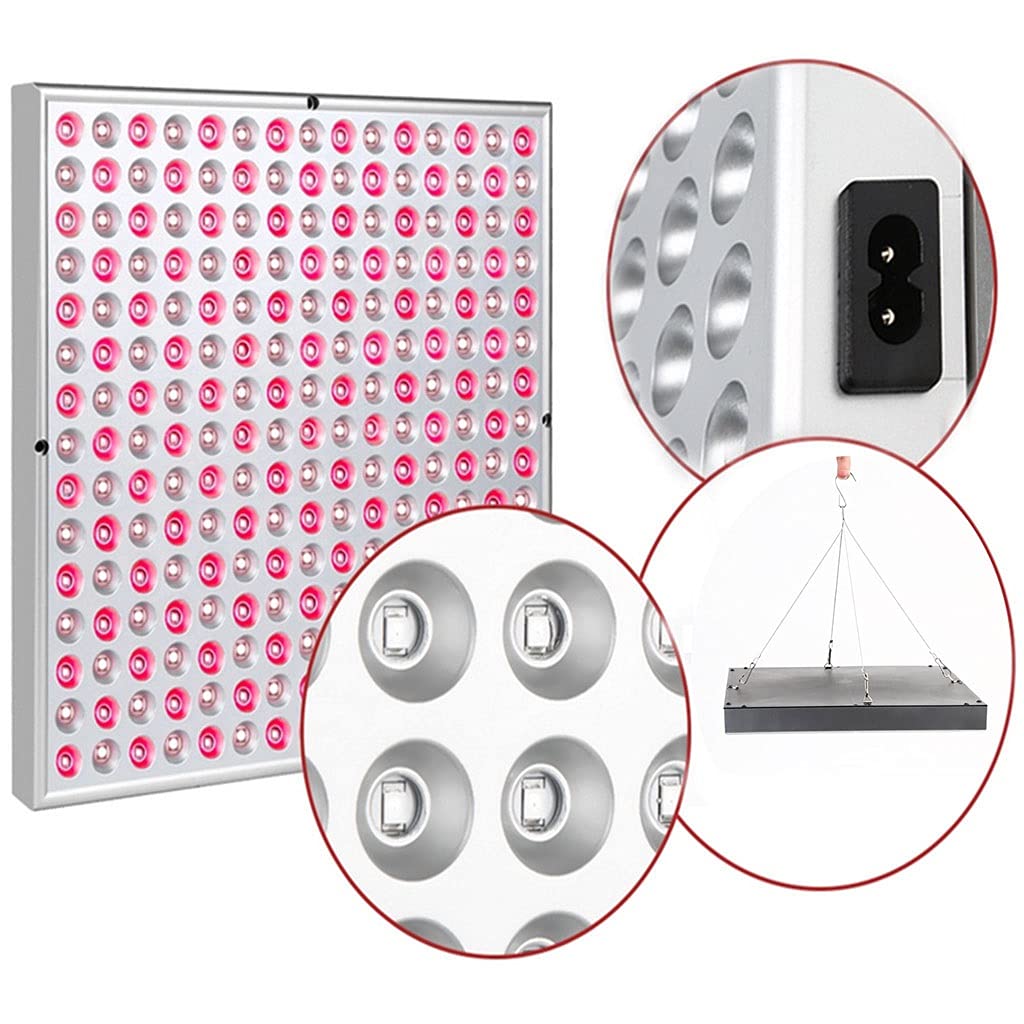 Dispositivi per Terapia della Luce Rossa 45W LED Profondo Rosso 660nm e 850nm Vicino agli Infrarossi Pannello Lampada Terapia per Faccia Corpo Pelle (Color : White)