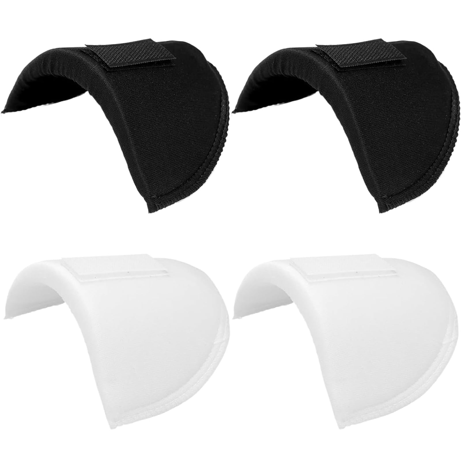 2Pairs Shoulder Pads for Women Clothes, Thick 1.5cm Anti-Slip Detachable Foam Shoulder Pads for Blazers & Suits, Sew-in Shoulder Enhancers for T-Shirts & Coats, Reusable