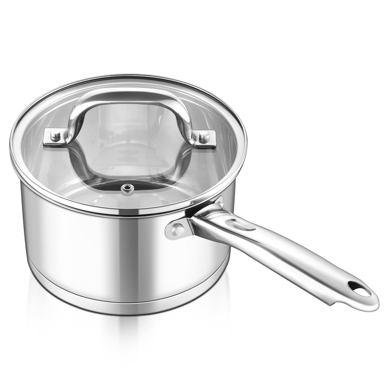 Marmite en acier inoxydable toutes plaques induction casserole 18 cm robuste