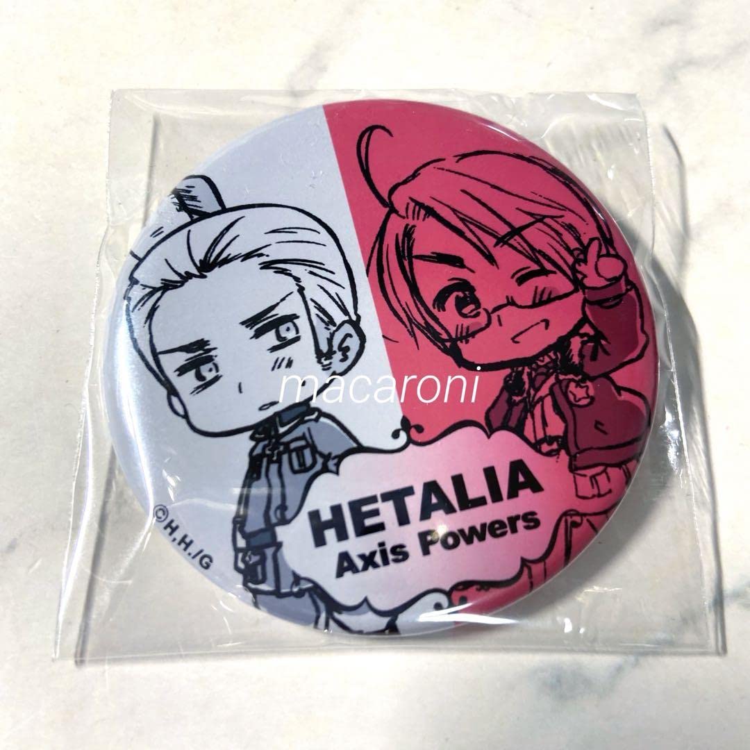 Amazon | ヘタリアコミケ 缶バッジ ヒサゴ もえぶん／ドイツ＆アメリカ