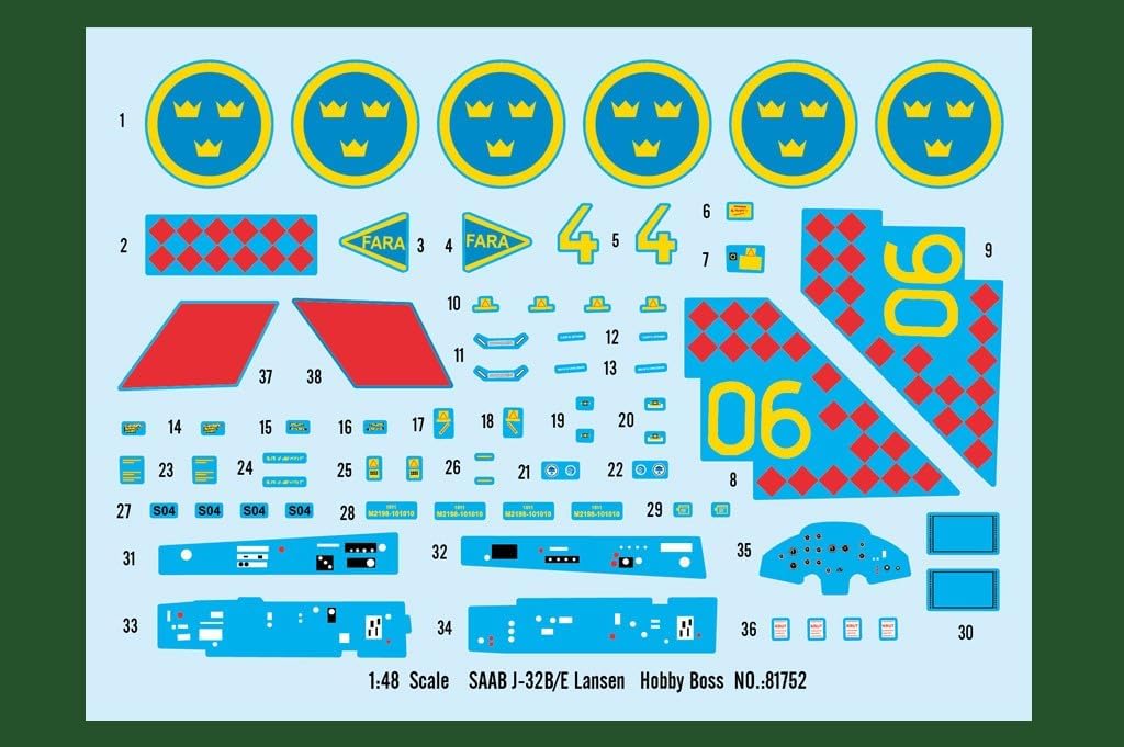 Hobby Boss 1/48 Saab J-32B/E Lansen Model Kit