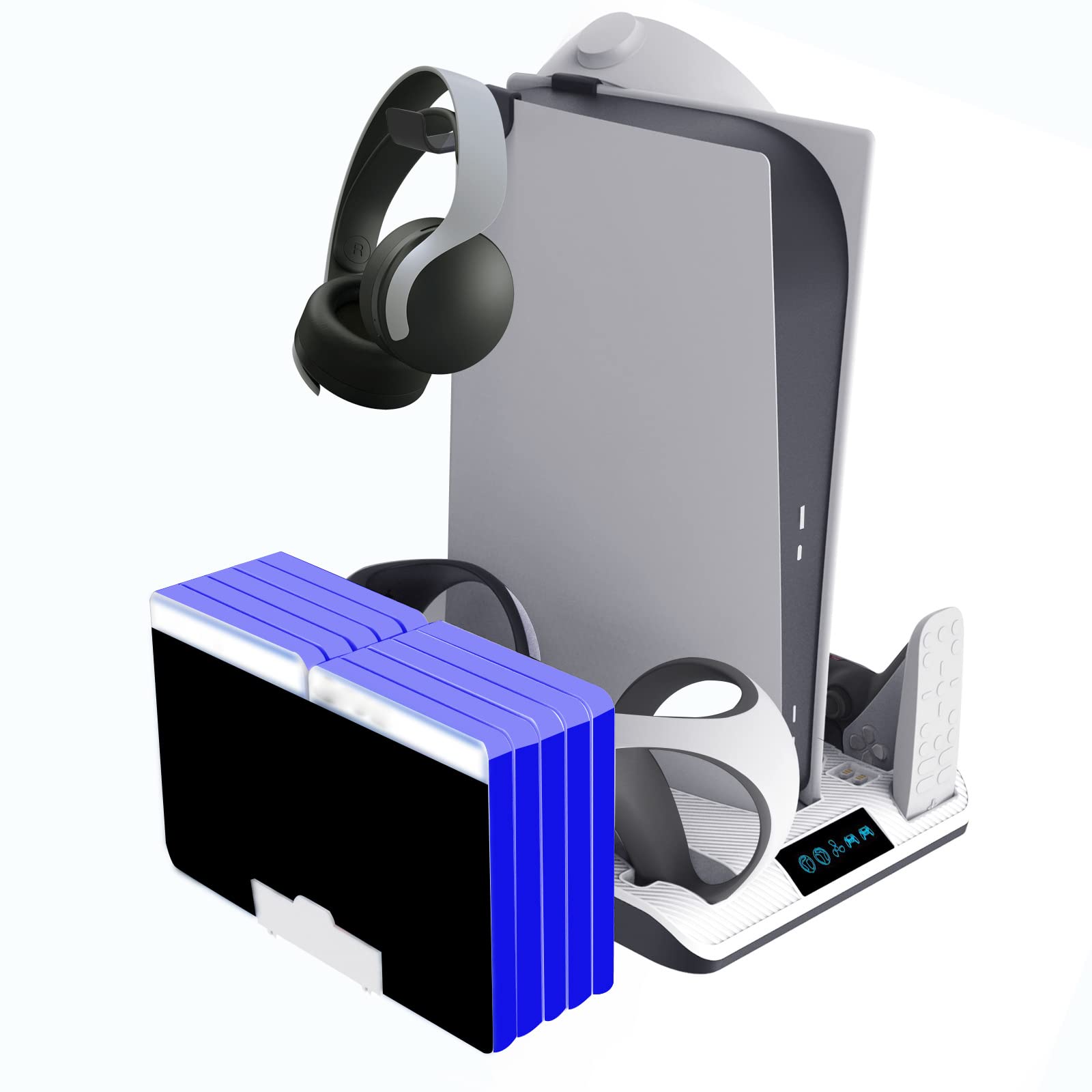 Supporto di ricarica per gamepad multiuso per console di gioco controller Supporto di raffreddamento per schede di gioco