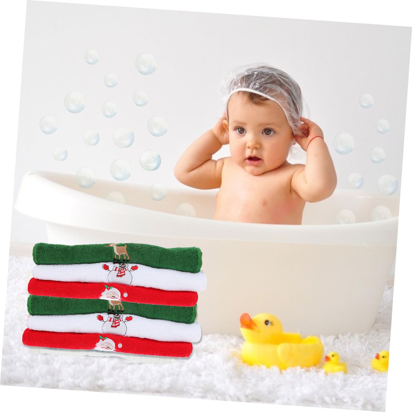 PRETYZOOM 3 Juegos Toalla De De Navidad Paños De Cocina De Vacaciones Toalla Refrescante Toallero Toallas De Papel Toalla De Papel Toalla De Cocina Cosas Rosadas Algodón 3 Piezas * 3