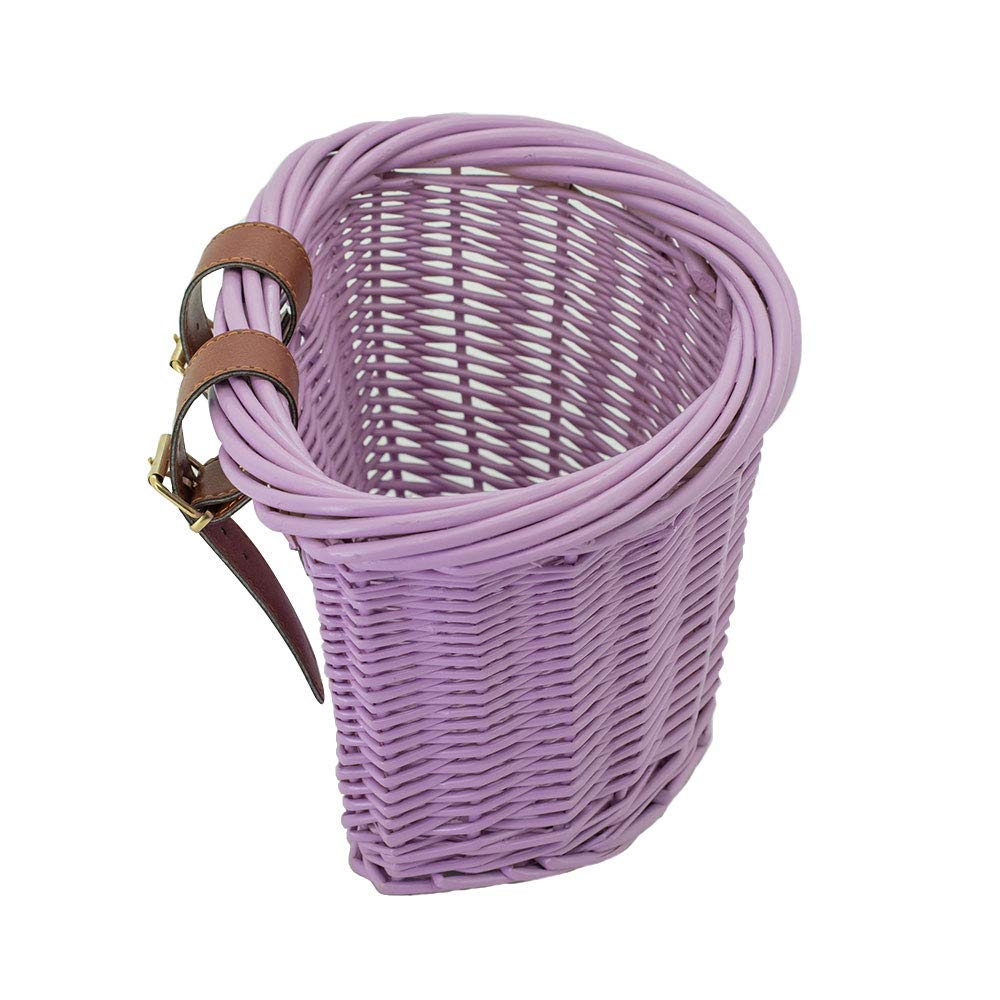Wicker Bike Basket - Kids Bicycle Accessory -2