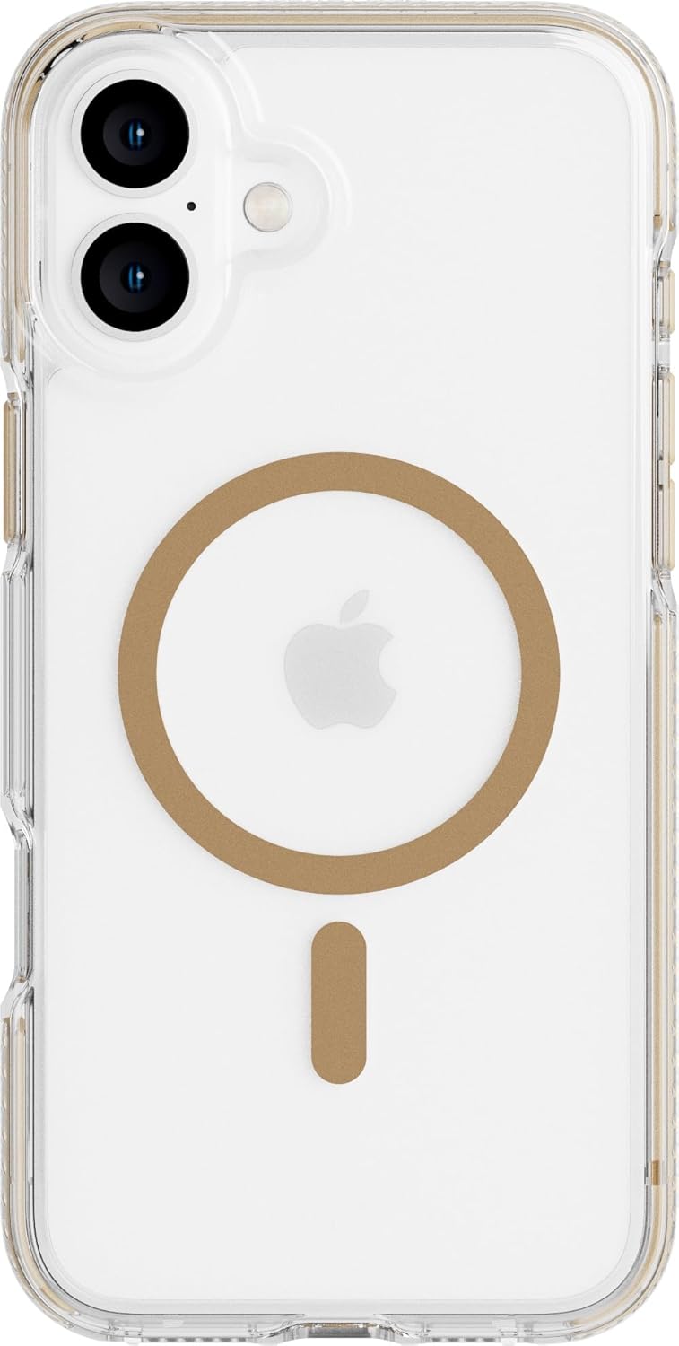 Tech21 EvoCrystal for iPhone 16 Plus - Compatible with MagSafe - Impact Protection Case 15x Military Standard Tested - in Black