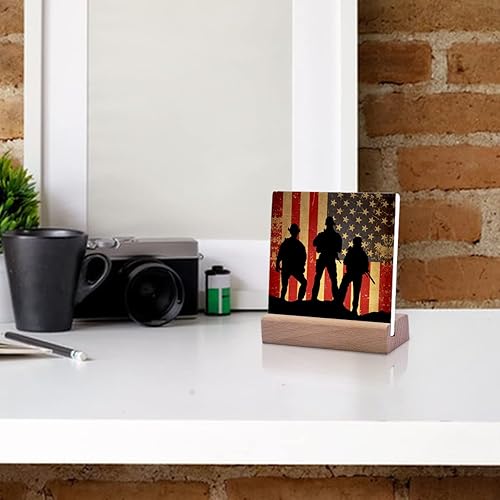 Miniatura 6 de Behind Every Child Who Believes in Themselves is a Teacher Desk Decorativo, Placa de cerámica con soporte de madera para profesores, oficina,