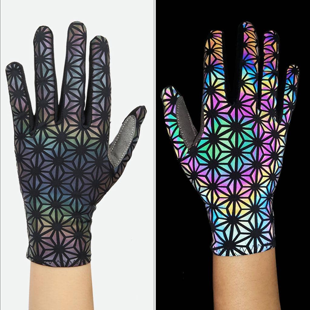 Guantes de Ciclismo, Ropa de Ciclismo, Compatibles con Pantallas Táctiles, de Dedos Completos, Antideslizantes, Transpirables, Guantes Funcionales Par