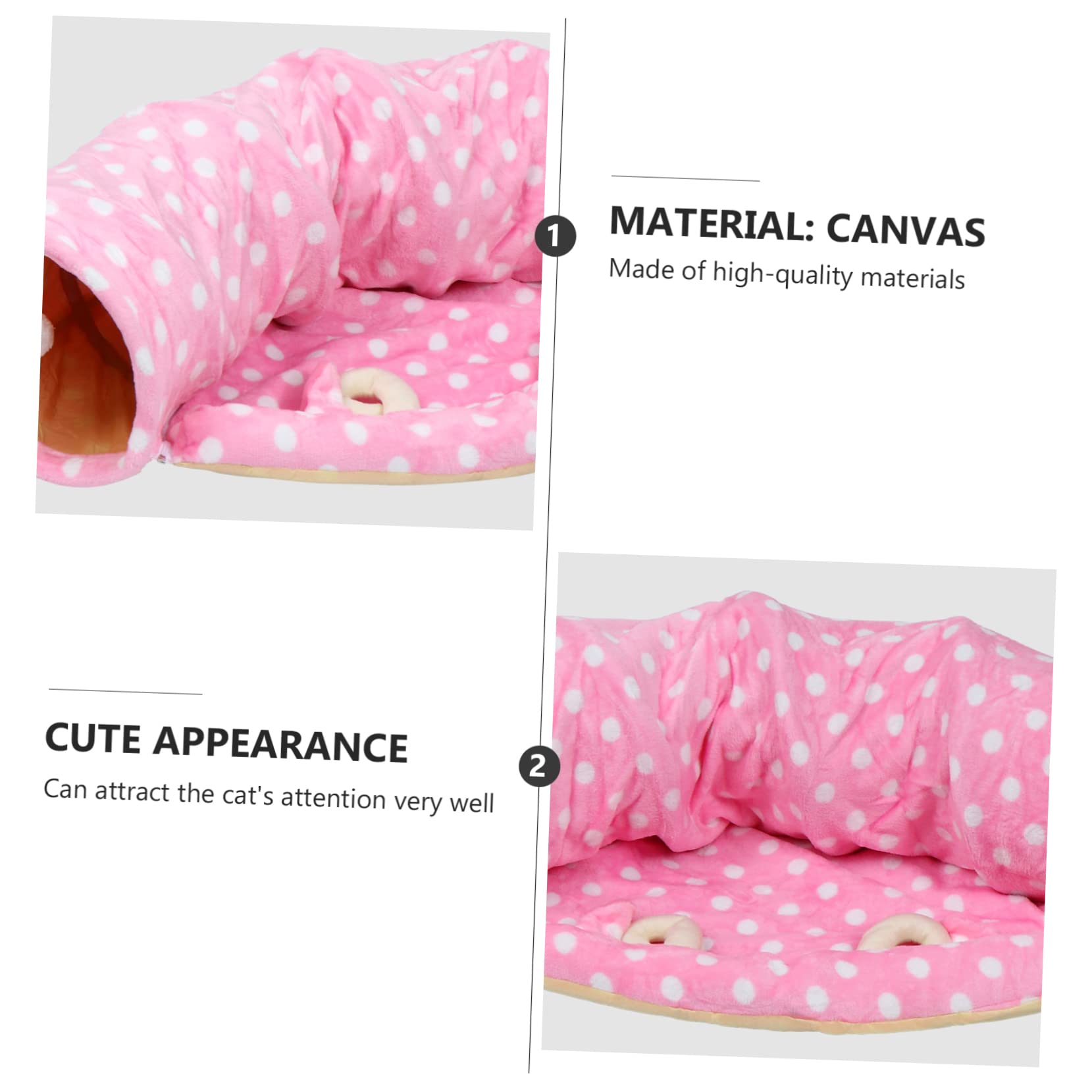 VANZACK 1 Pc Tunnel bidirectionnel Cat Tunnel pour Chat Interactive Cat Toy pli Jouets à mâcher pour Chat Jouet Tunnel de Tente de Chat Jouet Chaton drôle Animaux Jouet pour Chat
