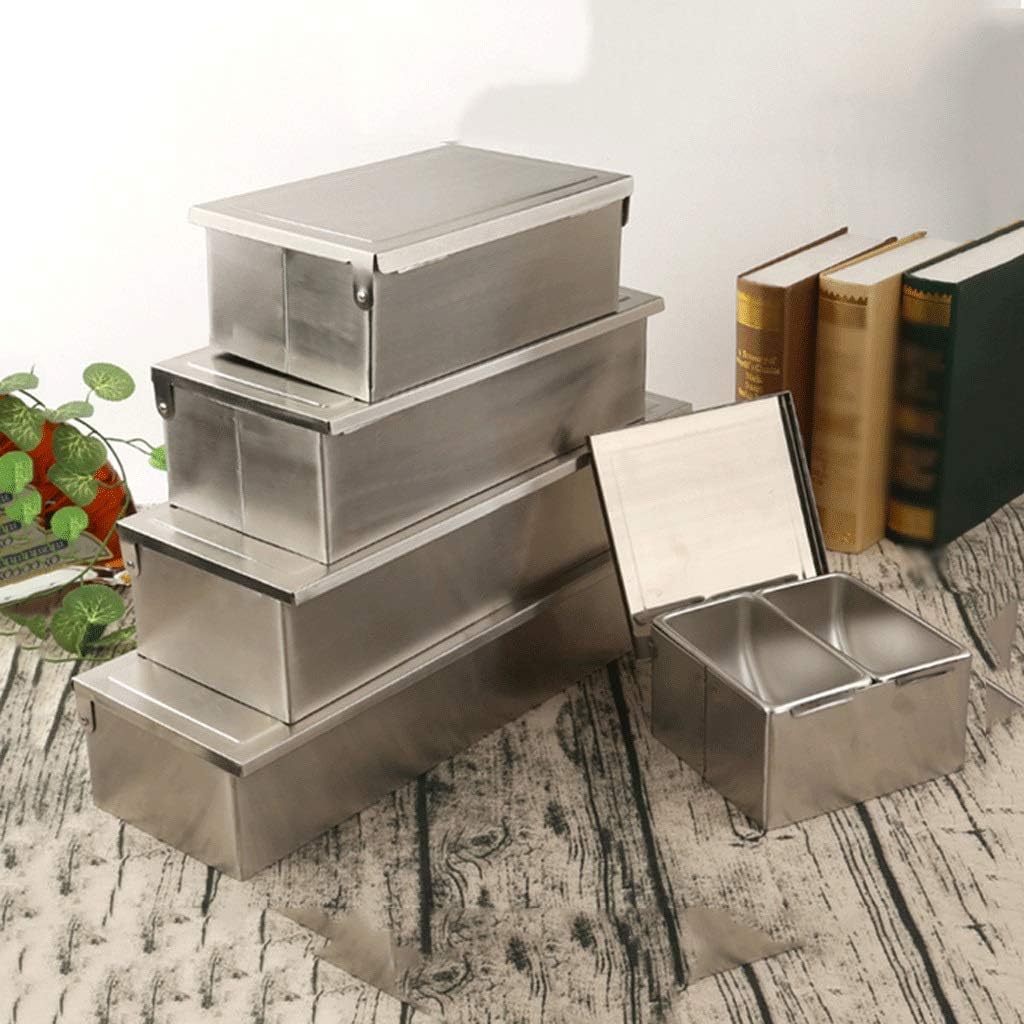 Stainless Steel Combined Spice Bottle with lid Seasoning Box with Lid Storage Box Household Seasoning Tank(5.9 * 15 * 38cm) ()