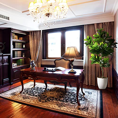 Oxllxo 6Ft Full Artificial Fiddle Leaf Fig Tree (72In) With Plastic Nursery Pot Faux Tree, Ficus Lyrata Fake Plant For Office House Farmhouse Living Room Home Decor (Indoor/Outdoor) #TOP4