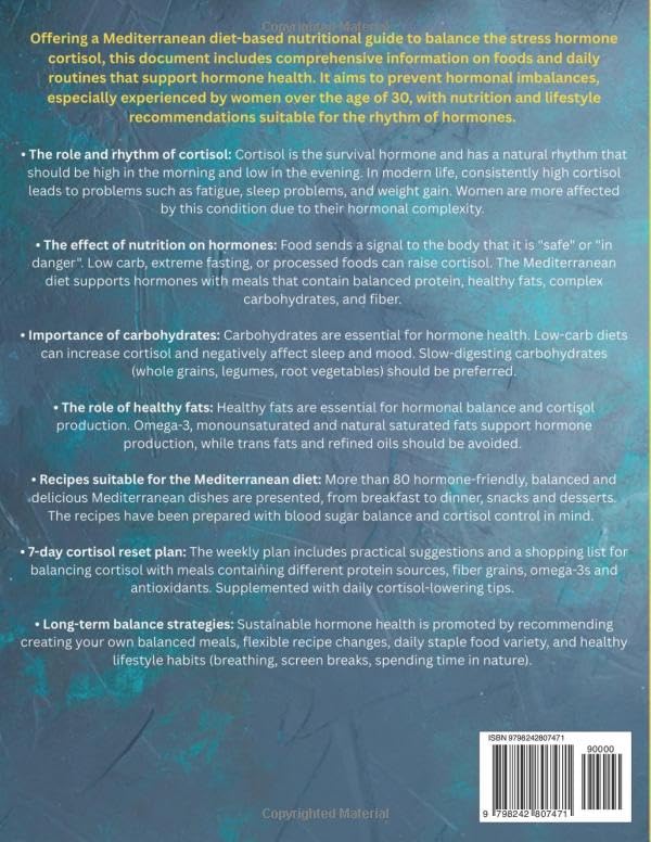 Mediterranean Cortisol Detox Diet Cookbook 30+: Kickstart Your Health with Quick & Easy Recipes, 7-Day Reset Meal Plan & Shopping List to Transform Energy, Balance Hormones & Reduce Stress image 3