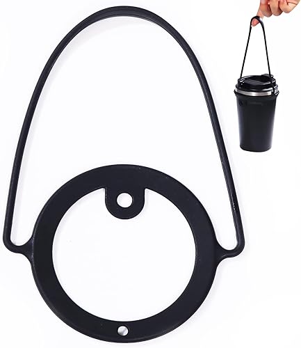 2 unidades reutilizables de silicona para colgar llevar bebidas, café, leche, jugo, agua y té