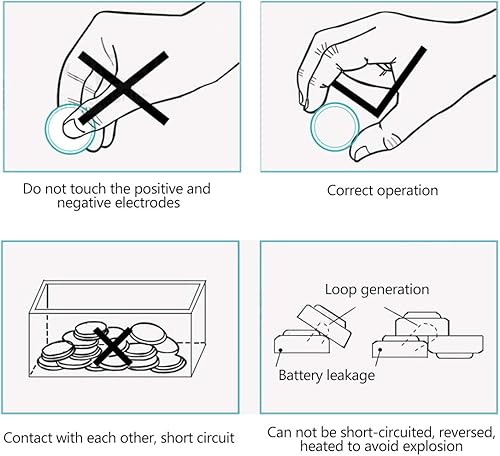 Miniatura 7 de Cotchear 20pcs AG5 Batería de botón 1.5V 393A LR754 SR48 AG5 Alkailine Coin Baterías