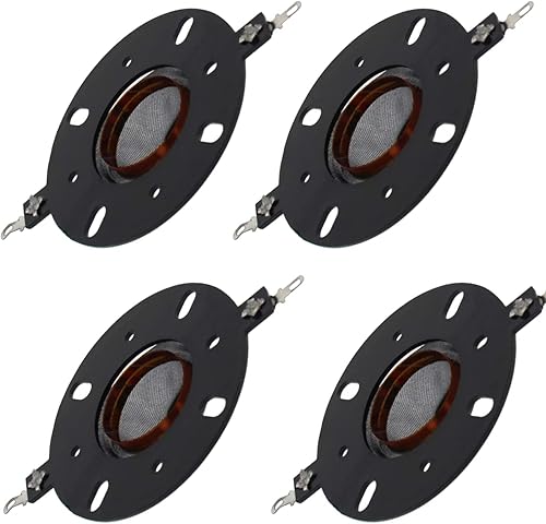 Miniatura 5 de Heyiarbeit Altavoz de audio de repuesto diafragma de bocina de tono alto marco redondo cúpula bobina de voz Tweeter accesorio 25.5mm1.00" para