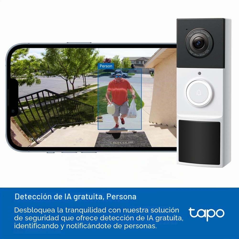 TP-Link Timbre Inteligente con CÁMARA TAPO D210