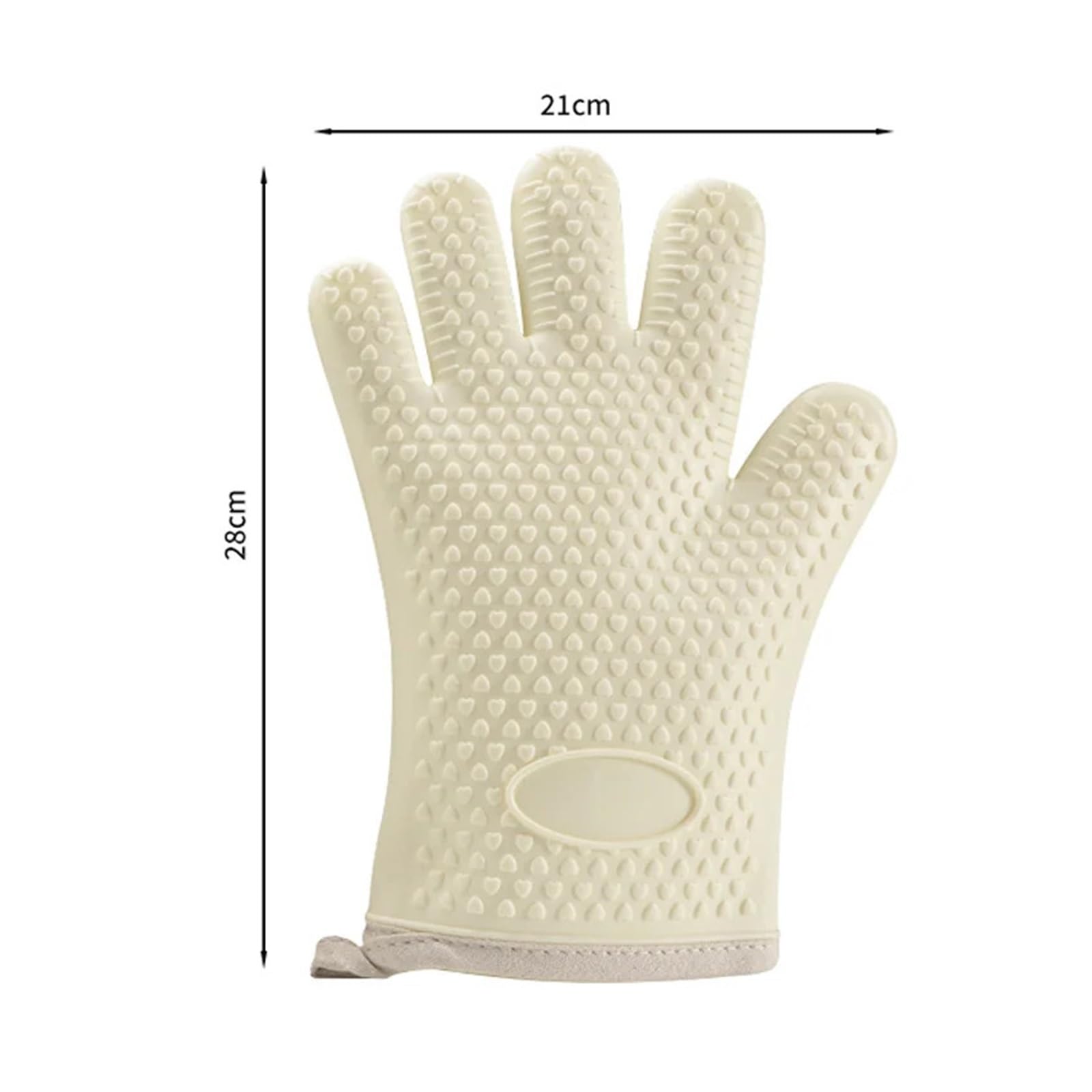 Genérico Guantes de Horno de Silicona, Manoplas de Cocina Doble Capa