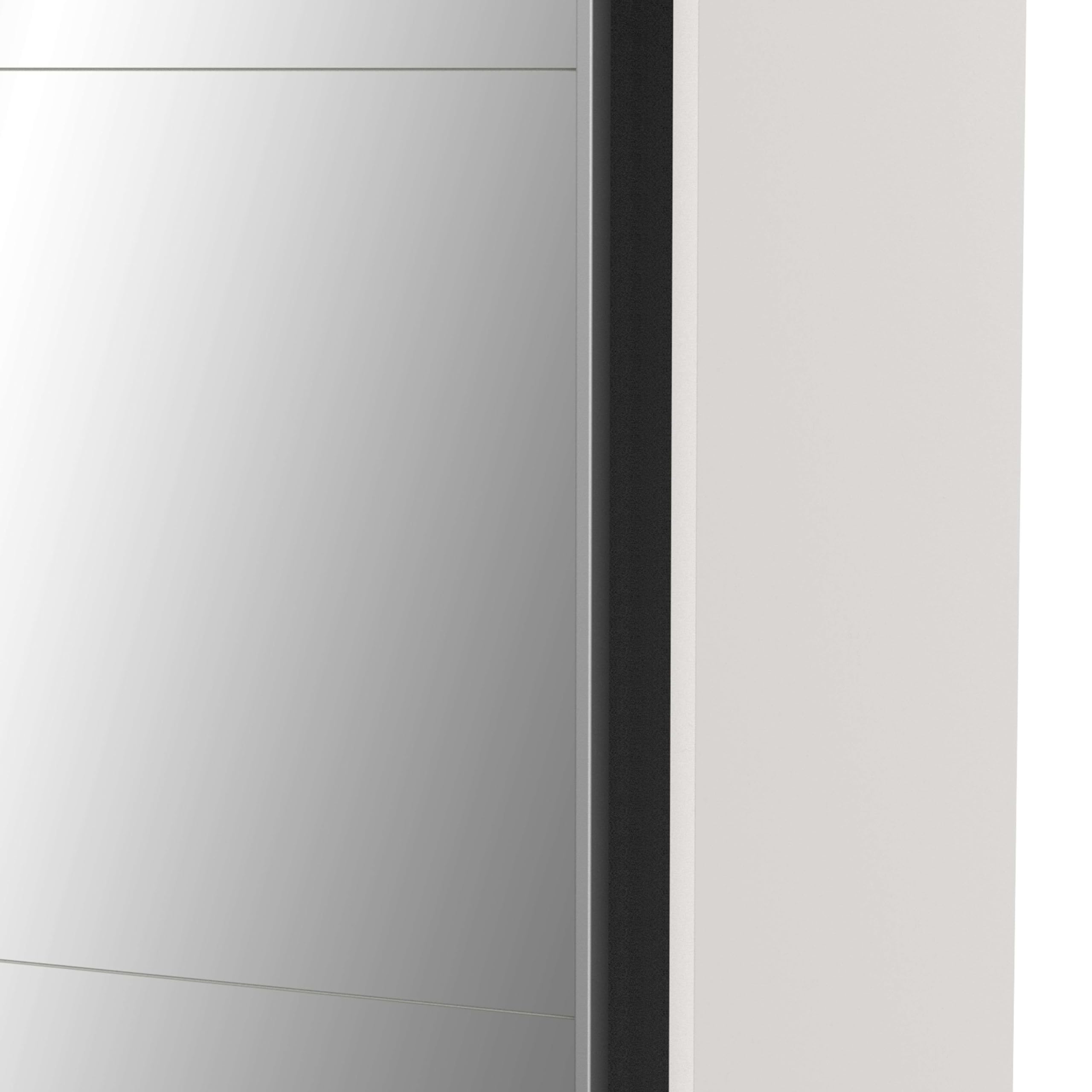 Miroytengo Armario con Espejo Ghost Alto Dormitorio Moderno Color Blanco Mate 203x178 cm