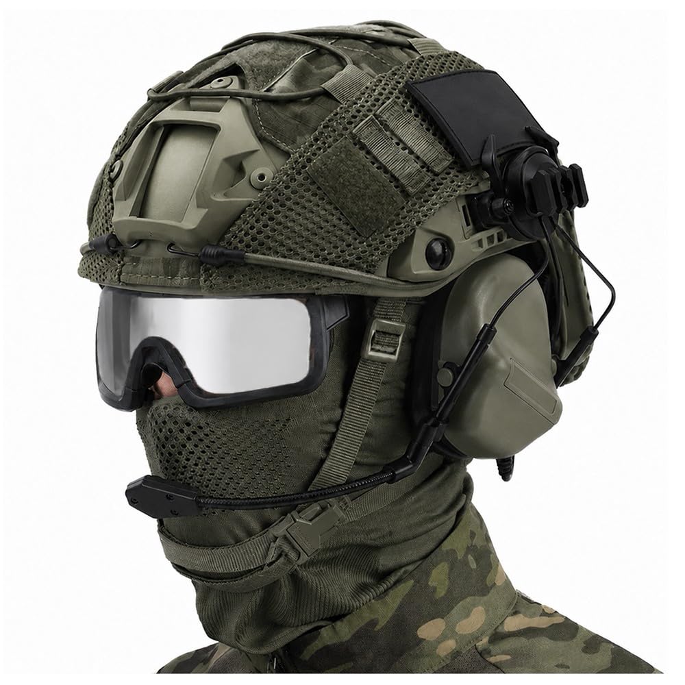 Casque airsoft Fast PJ complet pour entraînements et paintball