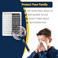 Vista 2 de Kit de prueba de moho con 10 pruebas individuales - Kit de prueba de molde para el hogar - Incluye guía detallada de identificación de moho