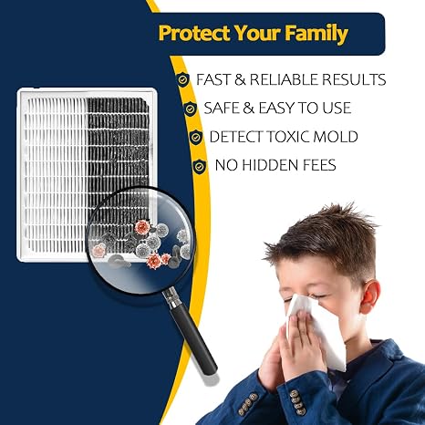 Mold Testing Kit with 10 Individual Tests - DIY Mold Test Kit for Home - Includes Detailed Mold Identification Guide - Fast and Reliable Mold Detector for Home
