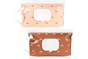 FEBSNOW Baby Wipes Dispenser: Portable, Refillable, and Reusable Wipe Holder