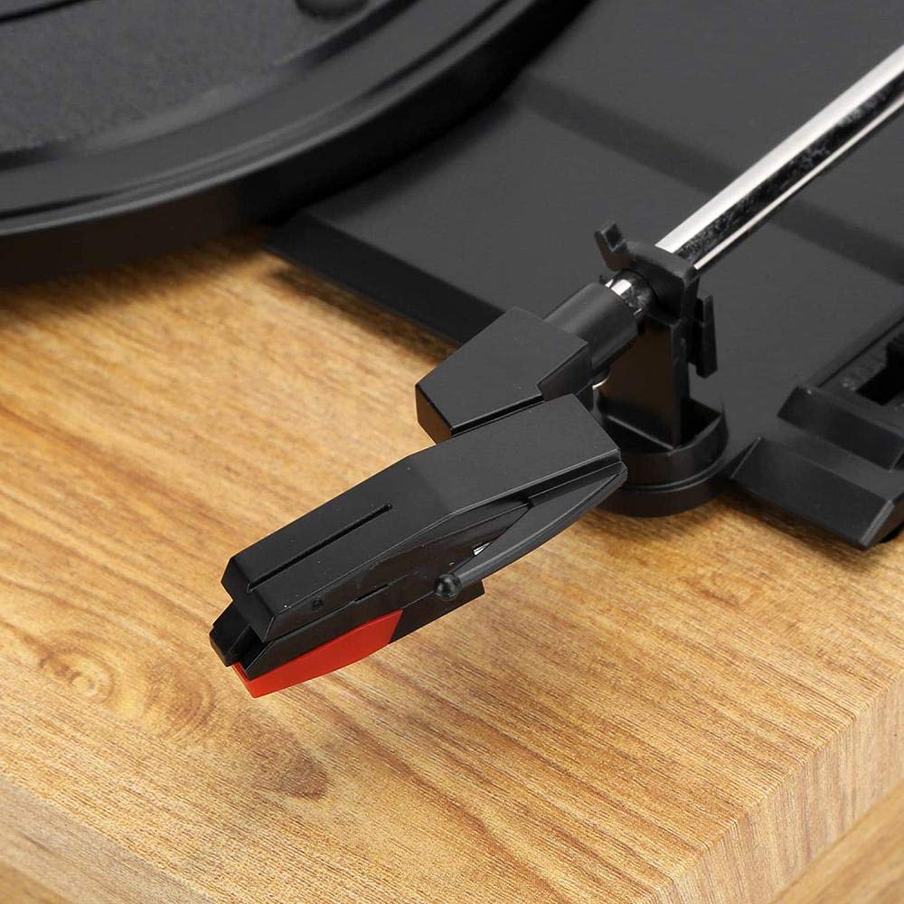 Lettore di vinili vintage, giradischi in vinile 33/45/78 giri/min Supporto per giradischi 7 10 12 Dischi in vinile Dischi cinematografici Doppio per uscita segnale audio per uscita RCA R/L Grammofono
