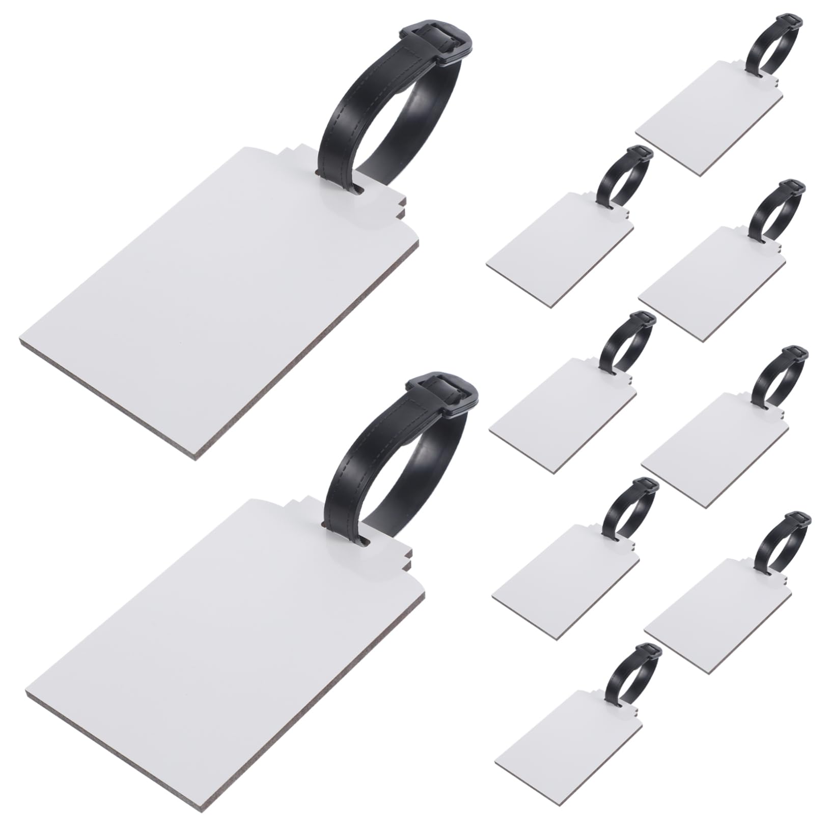 NUOBESTY 5 Set Di Etichette Per Bagagli Vuote A Trasferimento Termico Borse Borse Da Viaggio Pieghevoli Coprivaligie Etichette Per Valigie Etichette Vuote A Trasferimento Termico