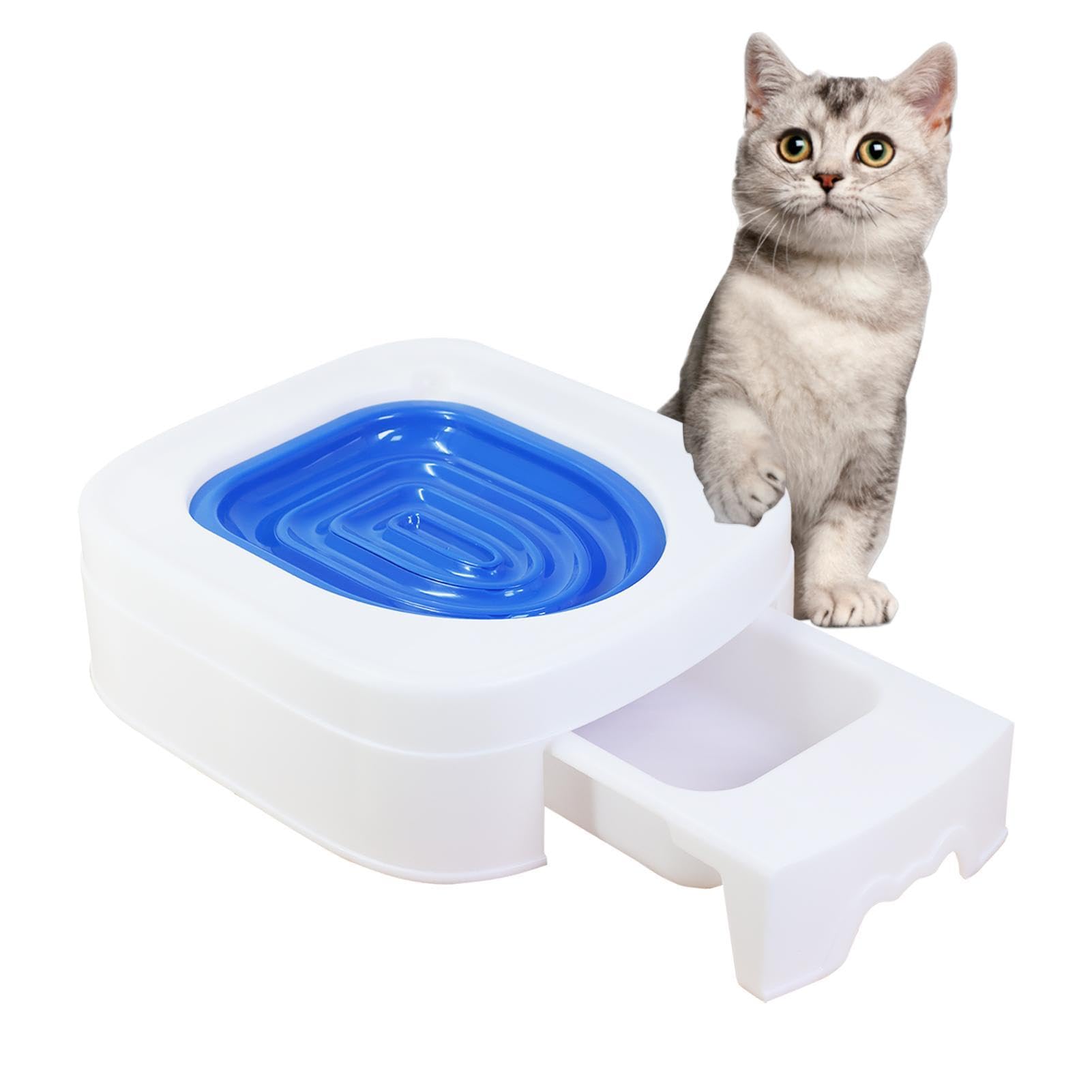 Katzentoilette – Katzentoilette mit großer Kapazität, Katzentoilette | Töpfchentrainer für Katzen, Katzentraining, Katzentraining, Katzentoilette verwendet Katzenzubehör von to to