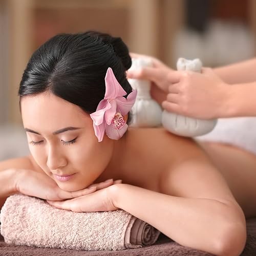 Miniatura 2 de Pelota de compresión de hierbas tailandesas 100% hierbas naturales Aroma Masaje Spa Producto (paquete de 2)