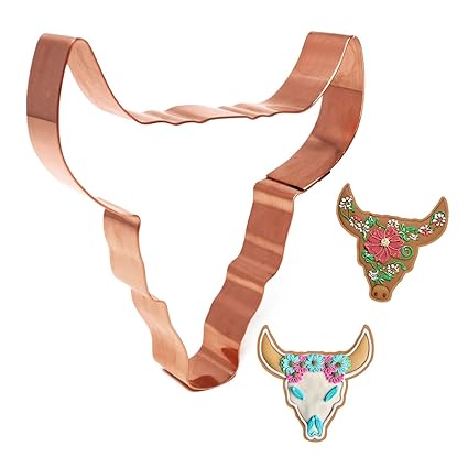 Bull Skull Cookie Cutter by The Fussy Pup (4 inch)