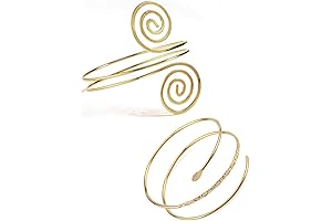 2Pcs Minimalist Arm Rings