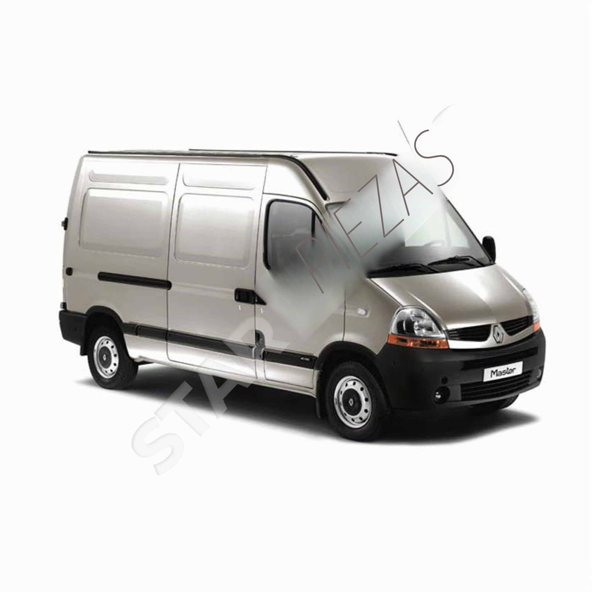 3 rodillos puerta corredera + RIEL DE PUERTA compatibles para Master 2, Movano A, Interstar (1997-2010) guía rodillos puerta lateral + riel | Guía SUPERIOR - CENTRAL - INFERIOR