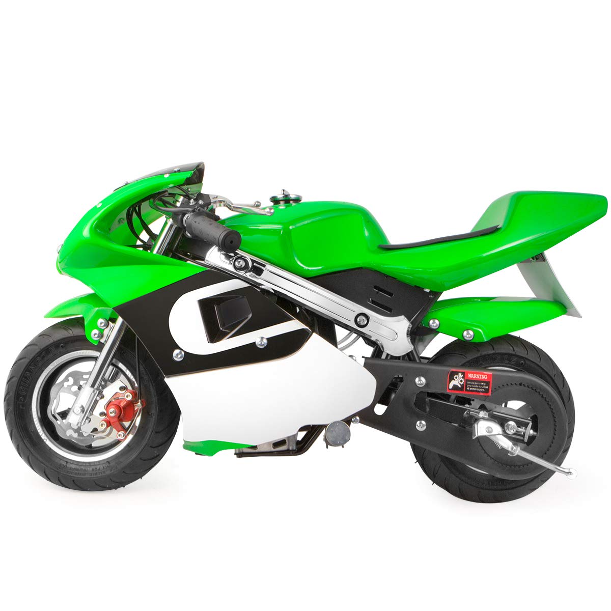 XtremepowerUS Mini Gas Pocket Bike Motorcycle 4-Stroke EPA Engine Motor Pocket Padded Seat 40cc Engine (Green)