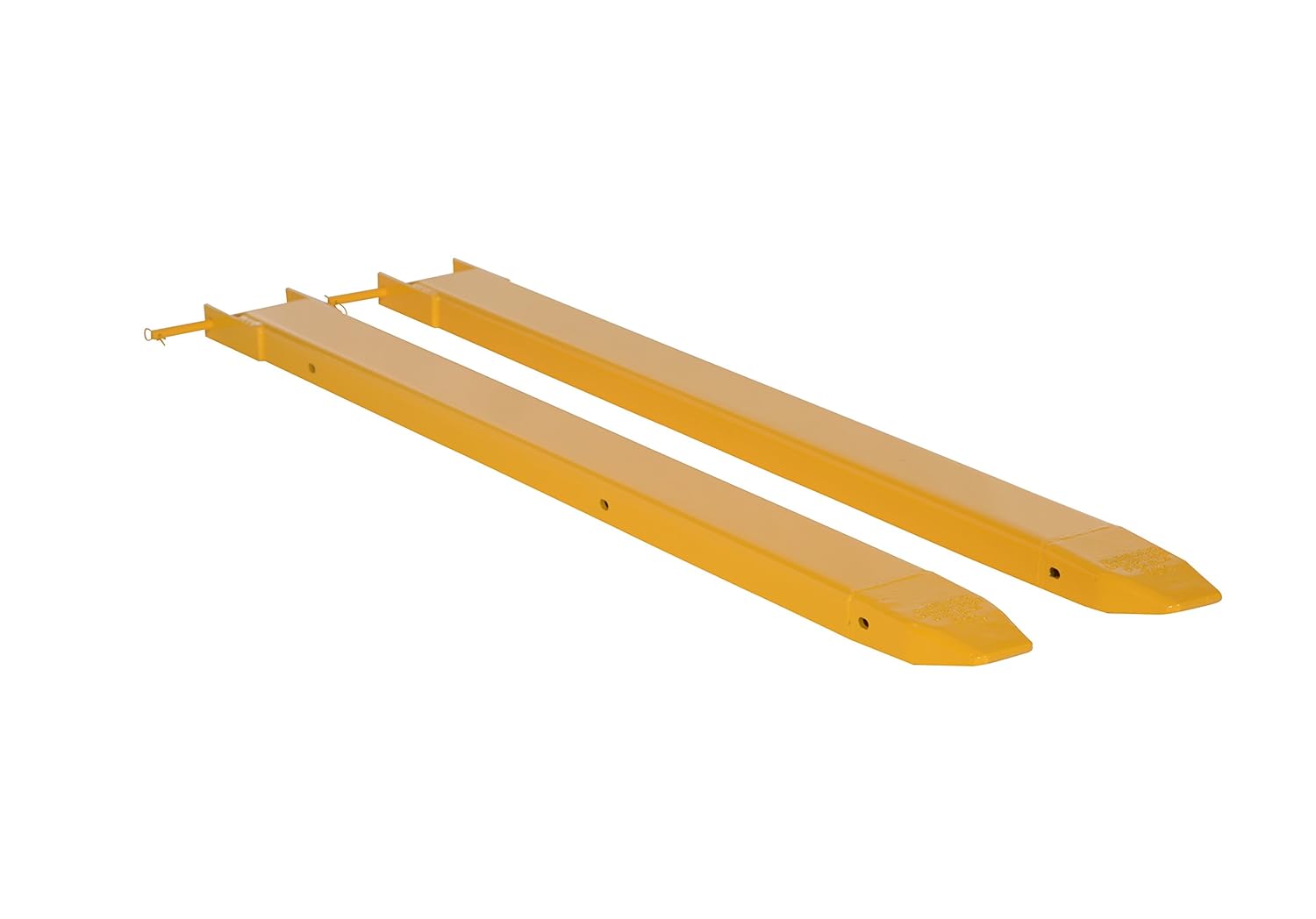Vestil FE672P Fork Extensions, Pin Style, 72" W x 6" L, Yellow (Pack
