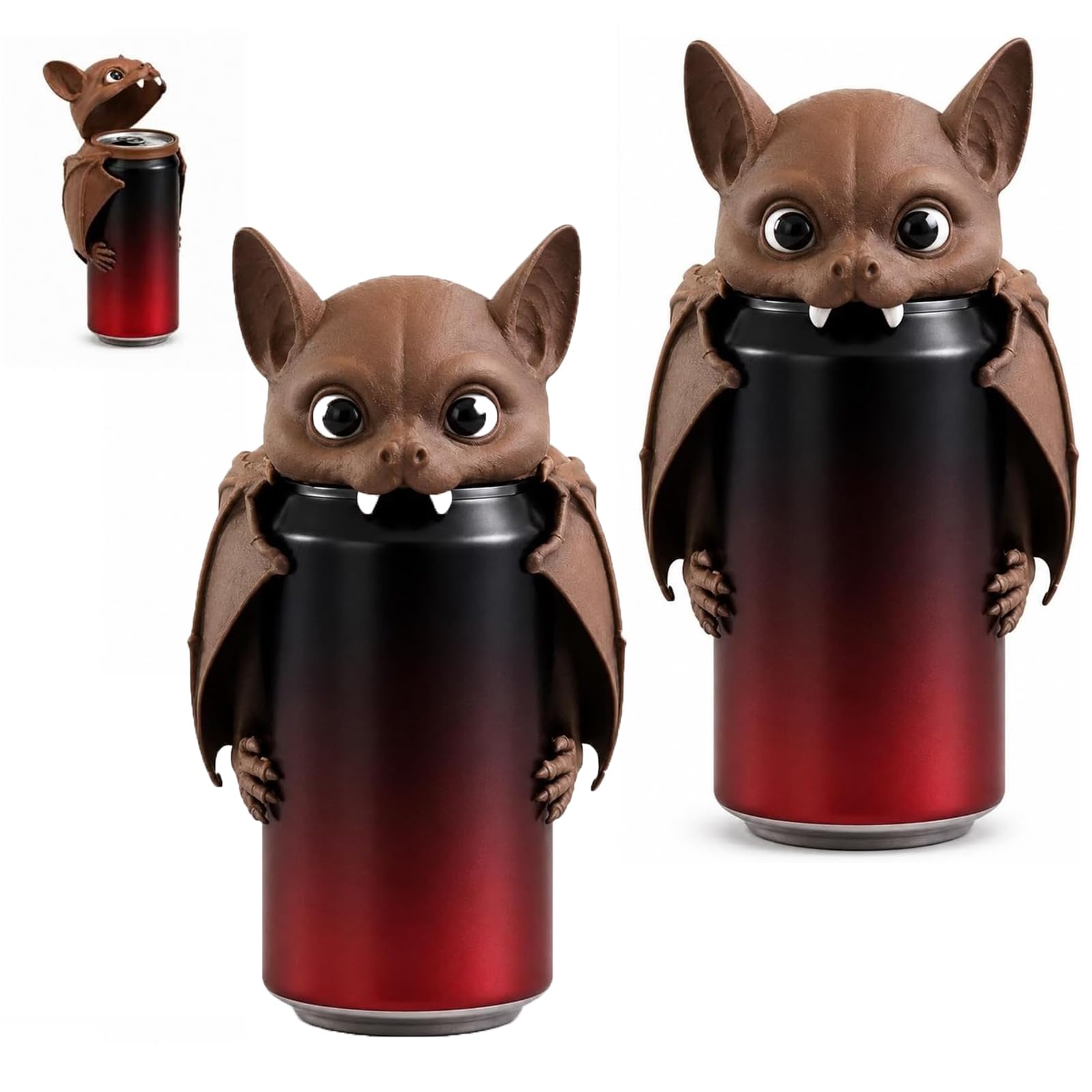 Copertura per lattine a forma di pipistrello, stampata in 3D (2PCS)