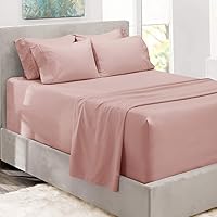 Vista 15 de Hearth & Harbor Sábanas de bolsillo extra profundas, se adapta a colchones de 18 a 24 pulgadas de profundidad, juego de sábanas de bolsillo extra