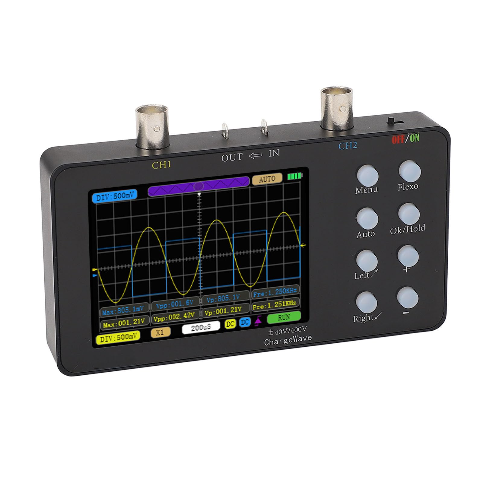 Oscilloscopio Digitale Portatile per Tablet Cattura in Modo Efficiente Forme D'onda Complesse per Riparazione di Apparecchi, Hobby Elettronici e Diagnostica Automobilistica Frequenza di