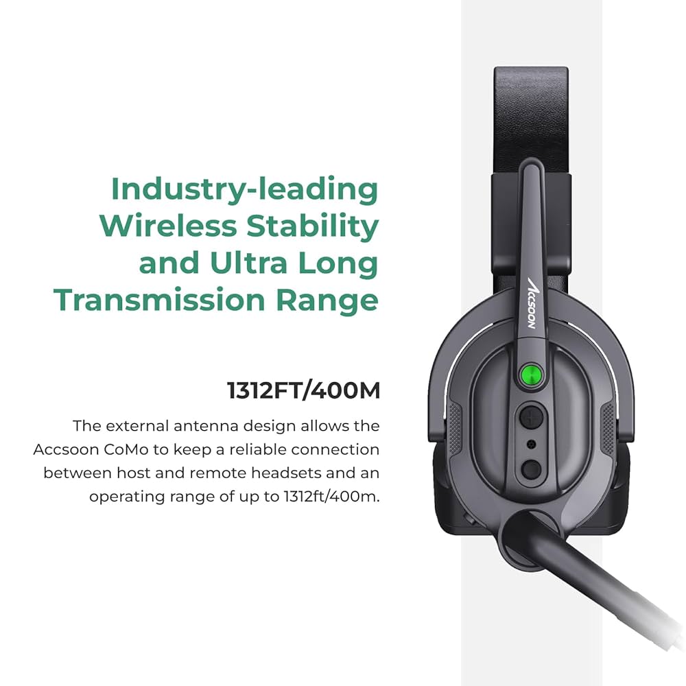 Amazon.com: Accsoon Como MIC02-1H4R Wireless Headset