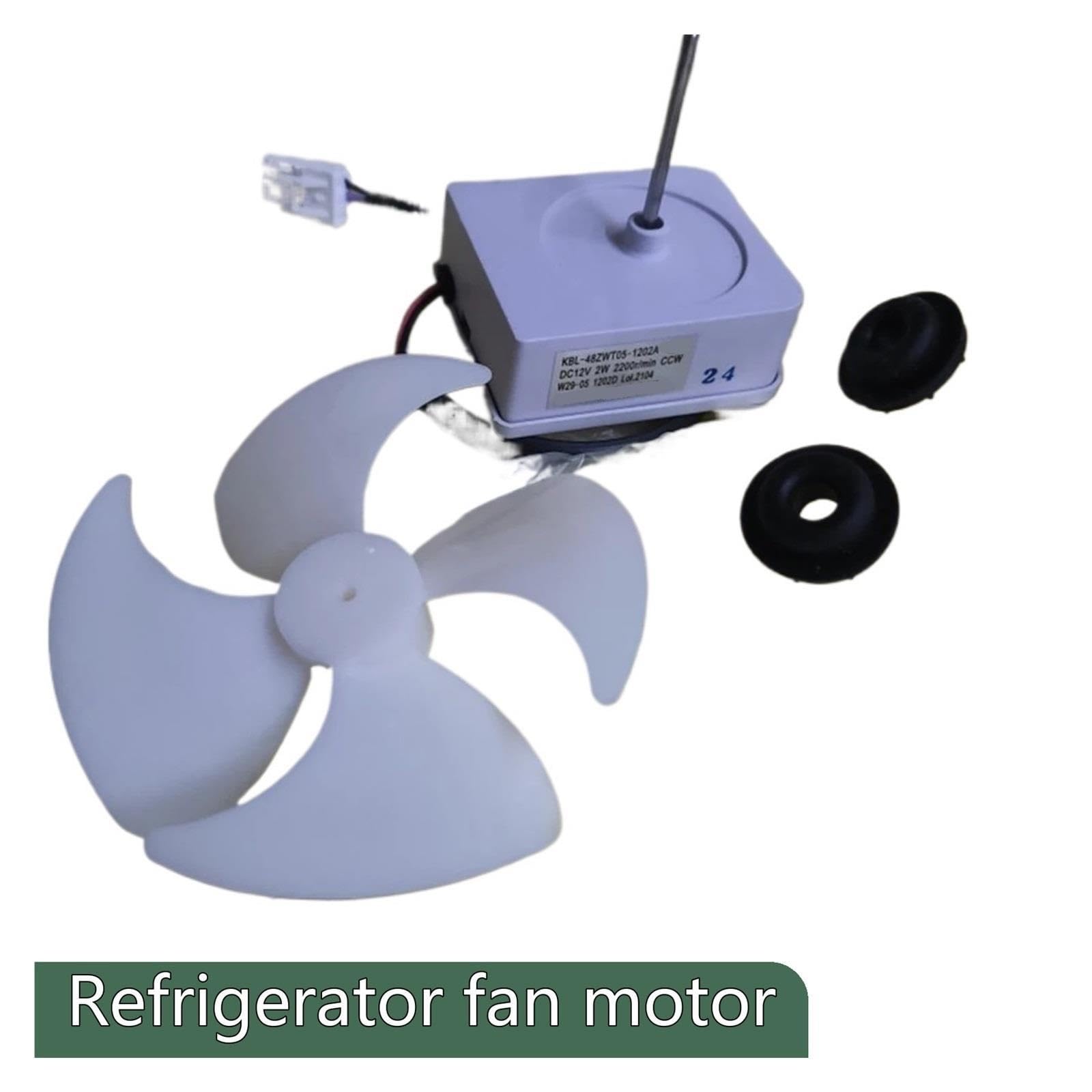 Motor De Ventilador De Refrigerador, Compatible Con Omar, Ventilador De Refrigeración KBL-48ZWT05-1202A 12V 2W W29-05 1202D Funcionamiento Del Congelador De Refrigeración