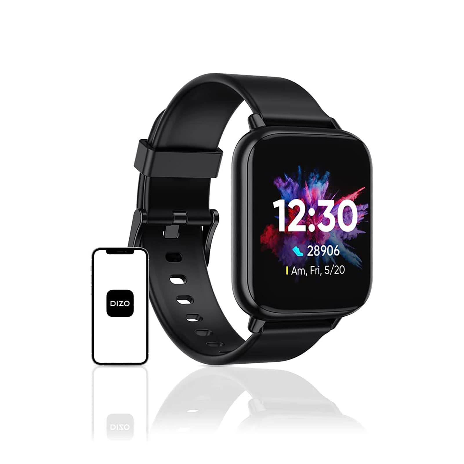 DIZOSmart Watch 2, 1.69'' (43mm) Fitness Tracker, 5ATM Swimming Waterproof, Blood Oxygen, Heart Rate and Sleep Monitor, 100+ Watch Dials, Smartwatch for Women Men