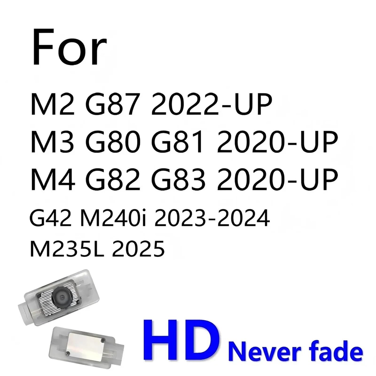 LED-Autotür-Logo, Willkommens-Geist-Schatten-Licht, kompatibel mit G42 G87 M2 G80 G81 M3 G82 G83 M4 Zubehör(M)