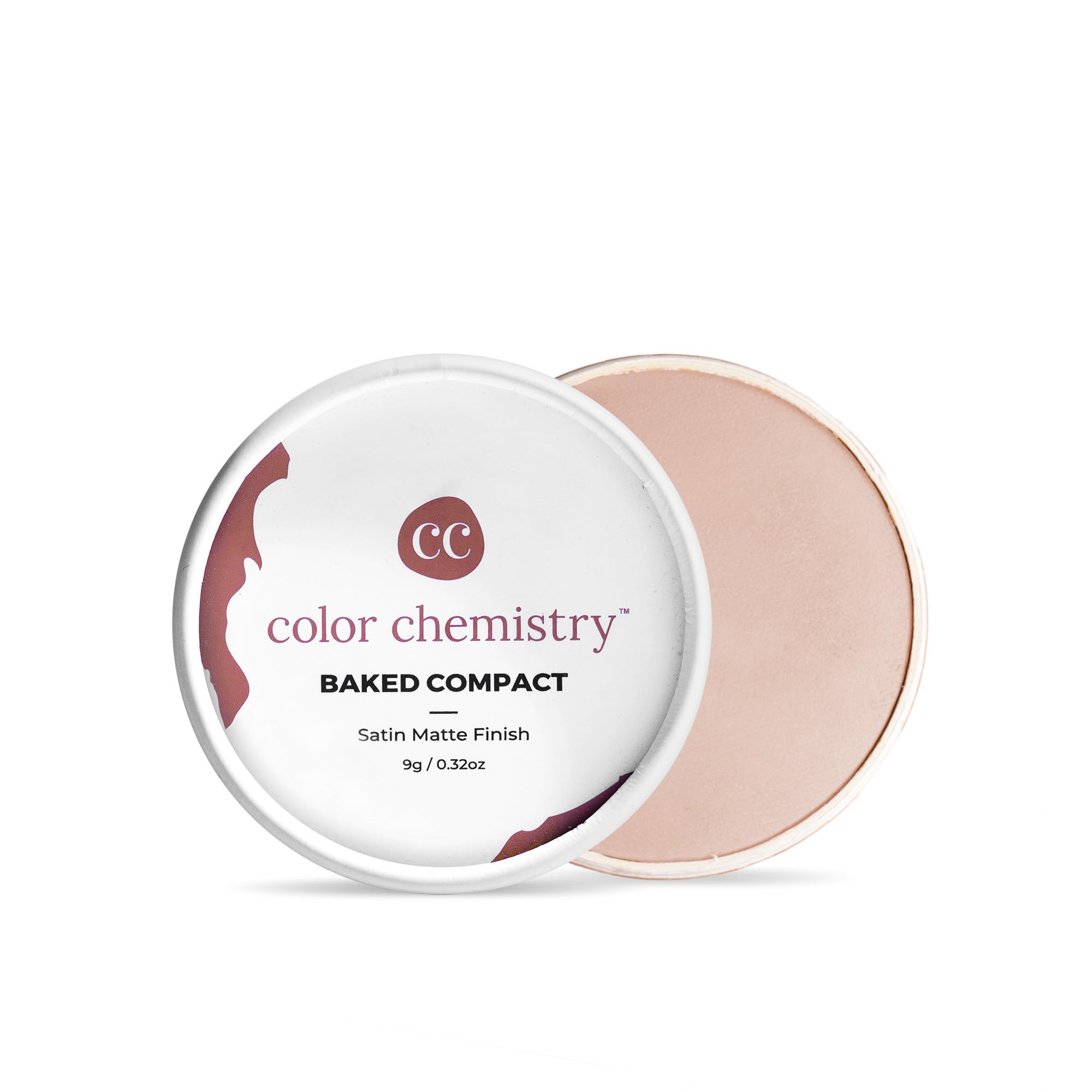 Baked Compact, Pearlite BC02, 9 g | Oil Control, Mattifying Baked Compact Powder | Certified Organic, Light-weight, Travel-friendly